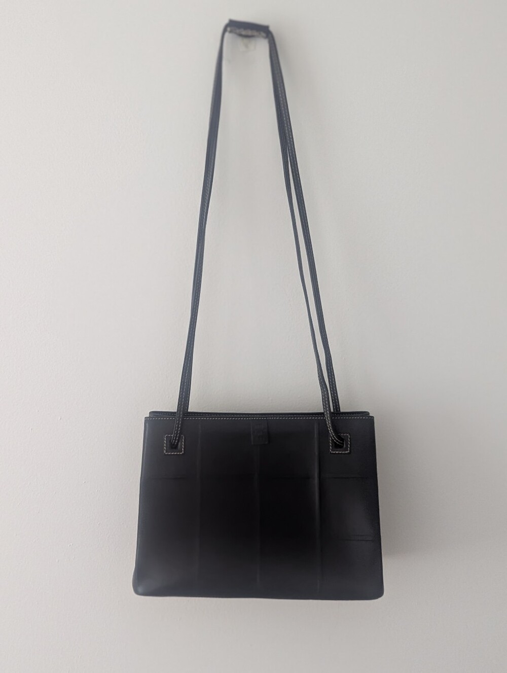 Vintage Danilo Dolci Saks Fifth Avenue Leather Purse Crossbody Black